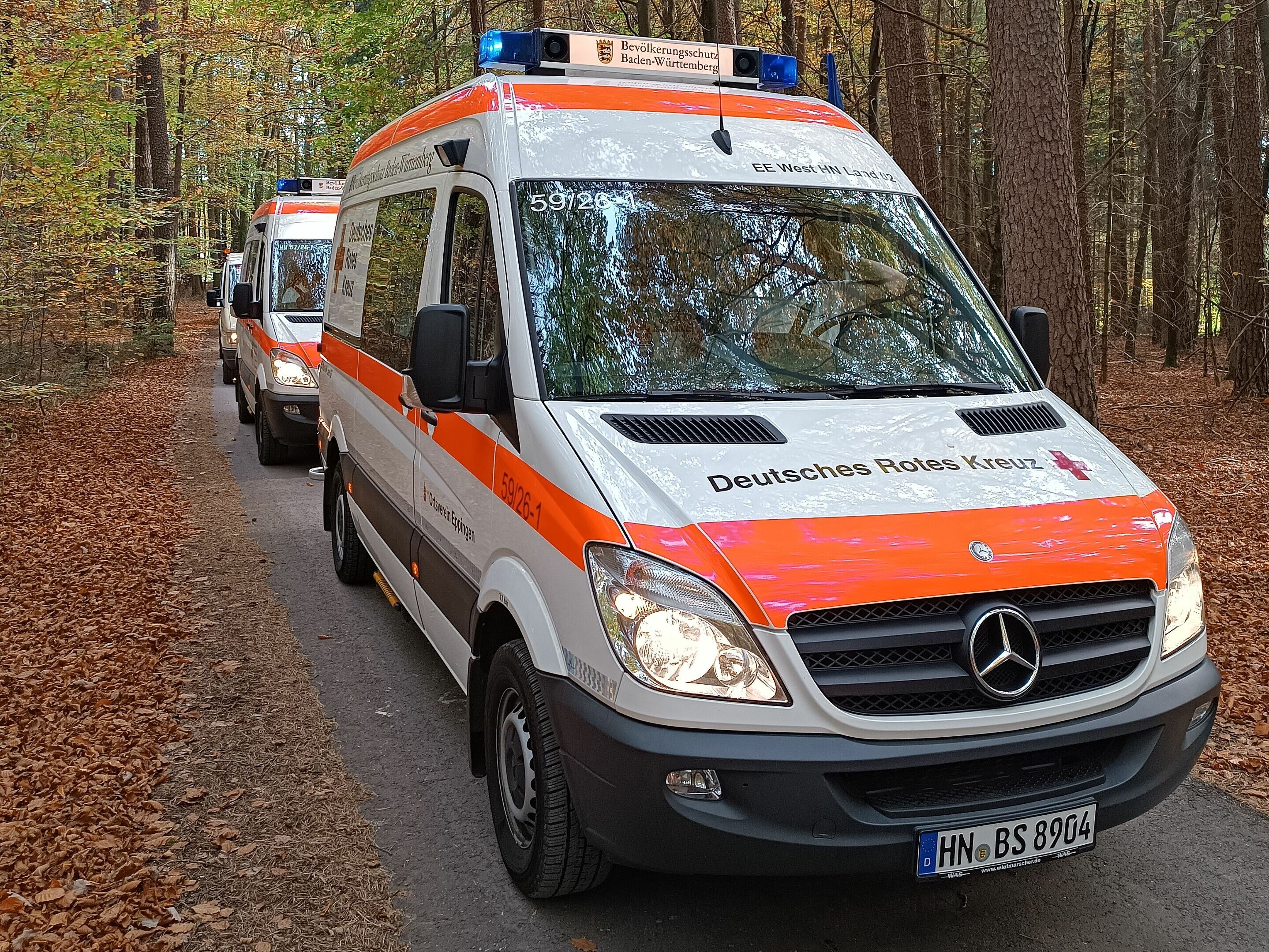 KTW-B bei Kolonnenfahrtsübung 2022
